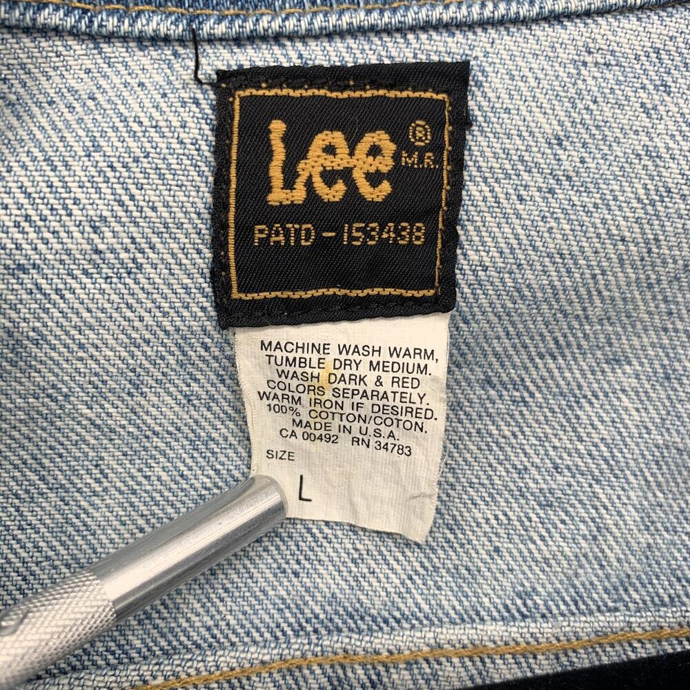 Return to Lonesome Dove Lee Jean‎ Jacket Men's Large Blue Denim TV VTG 90's - Picture 2 of 14